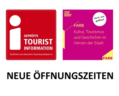 Neue Öffnungszeiten der Tourist-Information und des FARB
