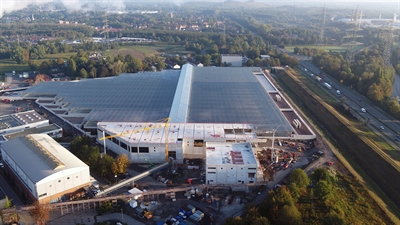 Solarthermische Klärschlammtrocknung an der B224 - Luftbild (10/2020)