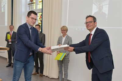 Auszeichnung für Jannick Schrieverhoff