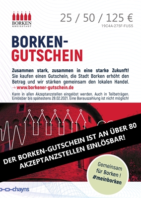 Borken-Gutschein gut gestartet! 