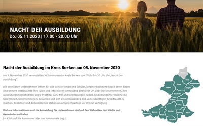 Kreisweite „Nacht der Ausbildung“ am 5. November 2020 