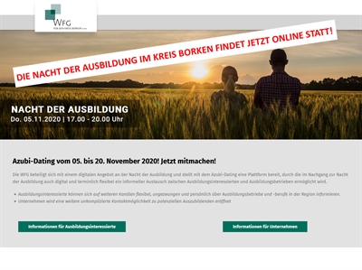 Die Nacht der Ausbildung im Kreis Borken findet jetzt online statt!
