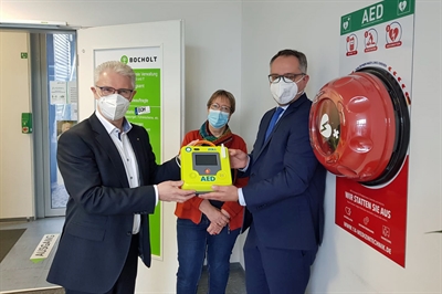 Defibrillatoren bei der Stadtverwaltung Bocholt