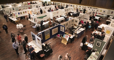 Blick in die Deutsch-Niederländische Grafikbörse