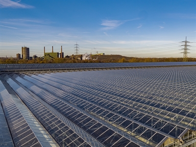 Solarthermische Klärschlammtrocknung in Bottrop