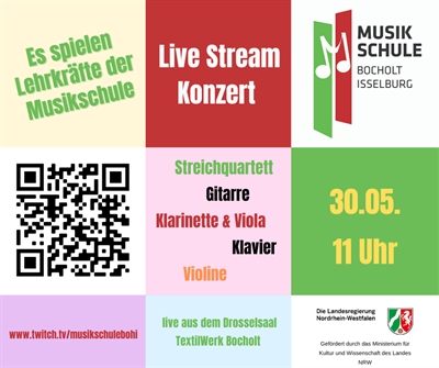 Livestream Konzert Musikschule Bocholt