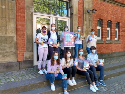 Das Team der Stadtbibliothek Bocholt freut sich auf den Sommerleseclub