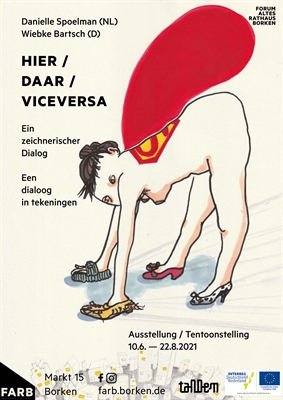 Plakat Hier / Daar / Viceversa