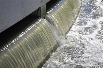 Vorklärbecken auf der Kläranlage Emschermündung