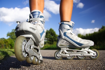 Inline Skate Stockfoto