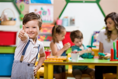 Kita Kindergarten Stockfoto