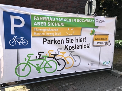 Kostenloses Fahrradparken - Aktion Zukunftsstadt