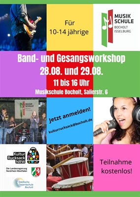 Plakat Gesangswettbewerb Kulturrucksack
