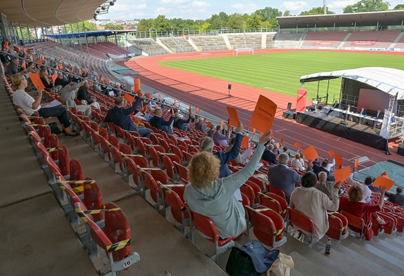 Staffelübergabe beim Präsidium des Hessischen Städtetages