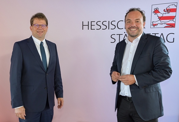 Staffelübergabe beim Präsidium des Hessischen Städtetages