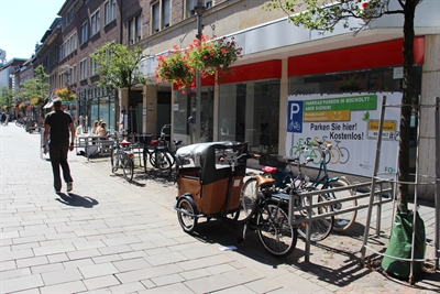 Fahrradparken Ladenlokal Nordstraße 39