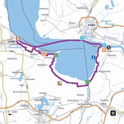 Verlauf der Internationalen Dollard Route