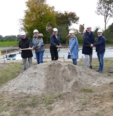 Erster Spatenstich Kläranlage