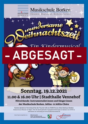 Absage Weihnachtsmusical