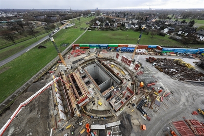 Bauarbeiten Pumpwerk Oberhausen