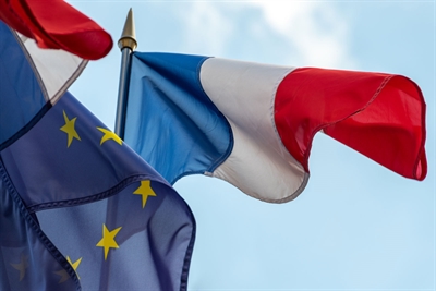 Frankreich Flagge Europaflagge