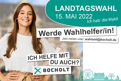 Aufruf Wahlhelfer Landtagswahl NRW 2022