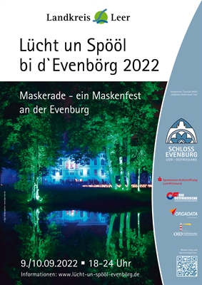 Bild Nummer #Medien_ID#, „Lücht un Spööl bi d´Evenbörg 2022“: Ein Maskenfest im Schlosspark