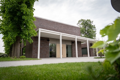 Die neue Trauerhalle des Bocholter Friedhofs