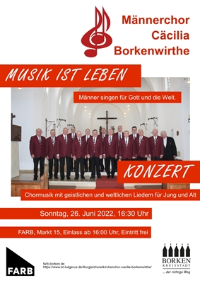 Männergesangsverein FARB Plakat