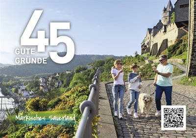 Die Plakate 45 Gute Gründe werben im Ruhrgebiet für das Märkische Sauerland und machen die Homepage bekannter. Foto: Ingo Starink/Media4web