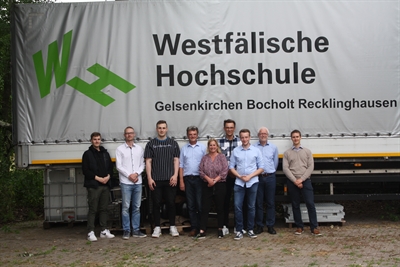 Die Teilnehmenden begutachteten den Campus an der Westfälischen Hochschule in Bocholt für das Projekt 