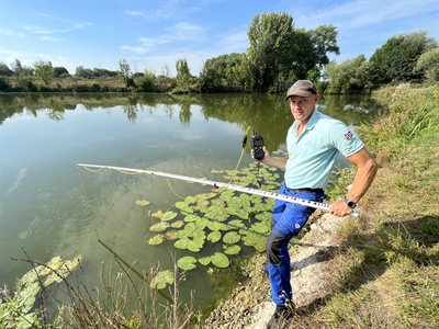 Lippeverband testet Sauerstoffgehalt im Radbodsee 