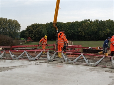 Betonarbeiten Lippebrücke Ahsen