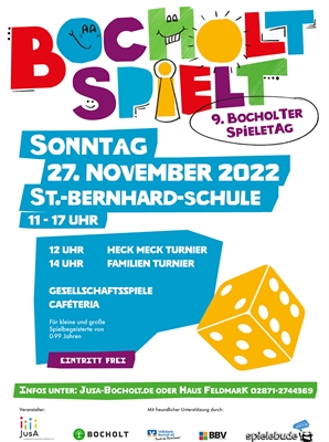 Bocholt spielt - Auflage neun am 27.11.2022 - Plakat