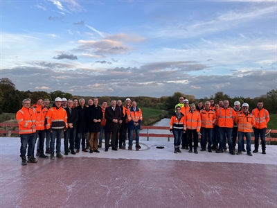 Lippebrücke - Richtfest - Gruppenfoto