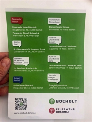 Info-Flyer Not-Infopunkte Bocholt