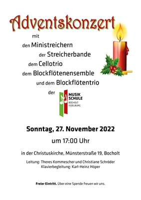 Adventskonzert Plakat 2022