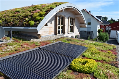 Dachbegründung und Photovoltaik sind Themen des 3. digitalen Solarstammtisches 