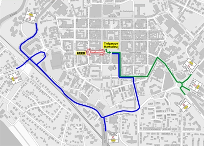 Umleitung Baustelle Römerstraße
