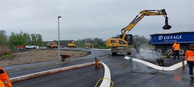 Baustelle Lippebrücke Ahsen - Olfen (28.04.2023)