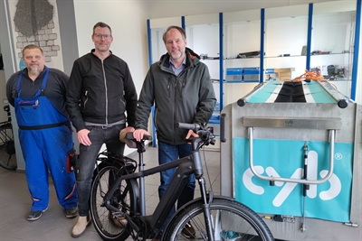 Die neue Fahrradwachanlage hat am Wochenende ihren ersten Einsatz. 