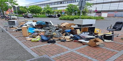 Wilder Müll im Stadtgebiet