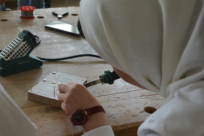 Löten im Elektronik-Workshop