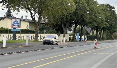 Friedrich-Ebert-Straße - Zufahrt Lebensmittelmarkt