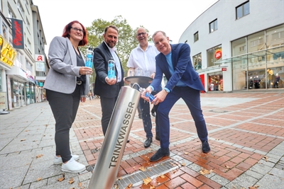 Trinkwasserbrunnen spendet gesundes Nass