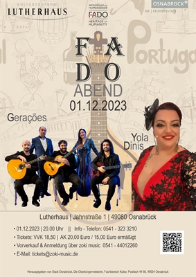 Plakat Fado-Abend
