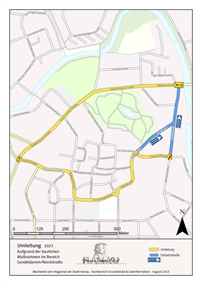 Umleitung Sandeldamm