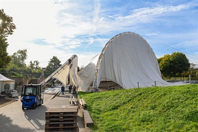 Rückbau Dach Amphitheater