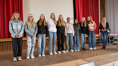 Ehrung Landessportfest Fussball Mädchen Ennepetal