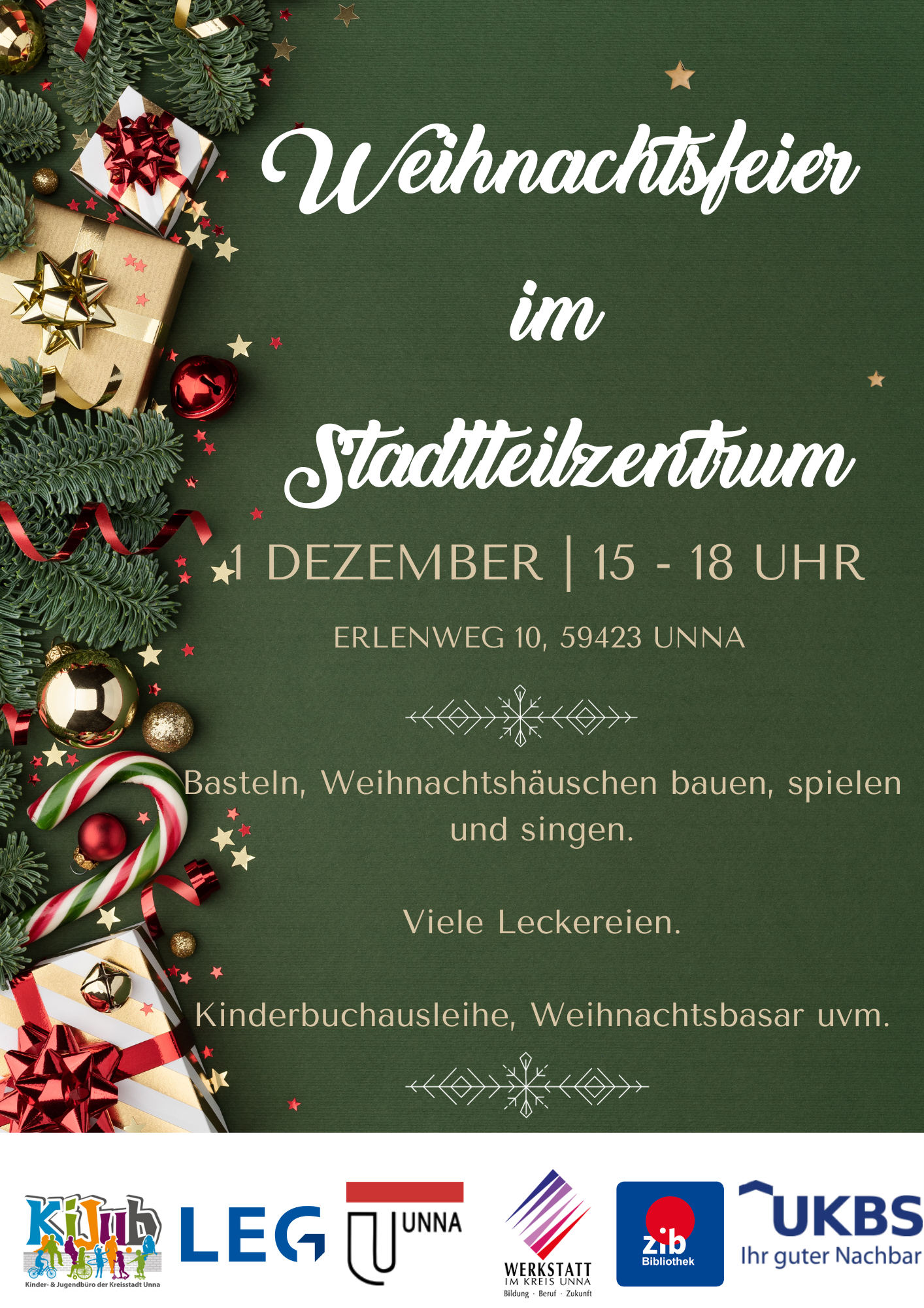 Weihnachtsfeier lockt mit Leckereien und Bastelangeboten ins Stadtteilzentrum Süd